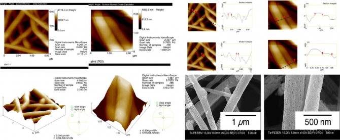 Nanometer sized tantalum pentoxide fibers prepared by electrospinning