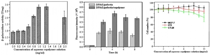 Novel block copolymer(PPDO/PLLA-b-PEG): Enhancement of DNA uptake and cell transfection